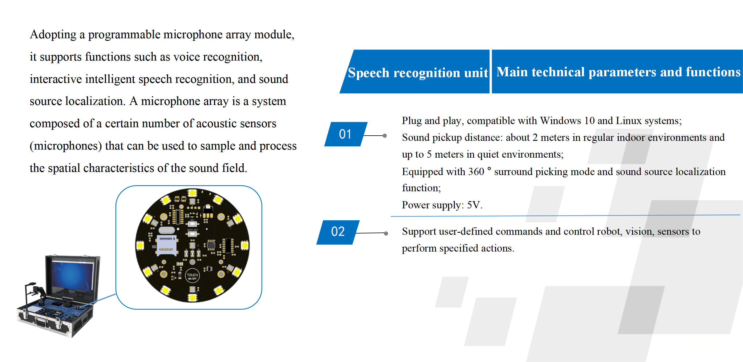 Speech recognition unit