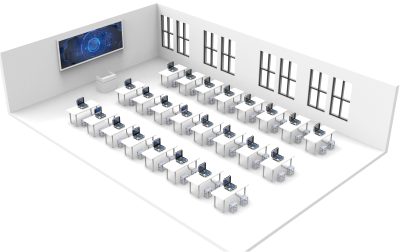 AI Experiment Box Teaching Lab at Hunan University of Technology - Classroom Overview