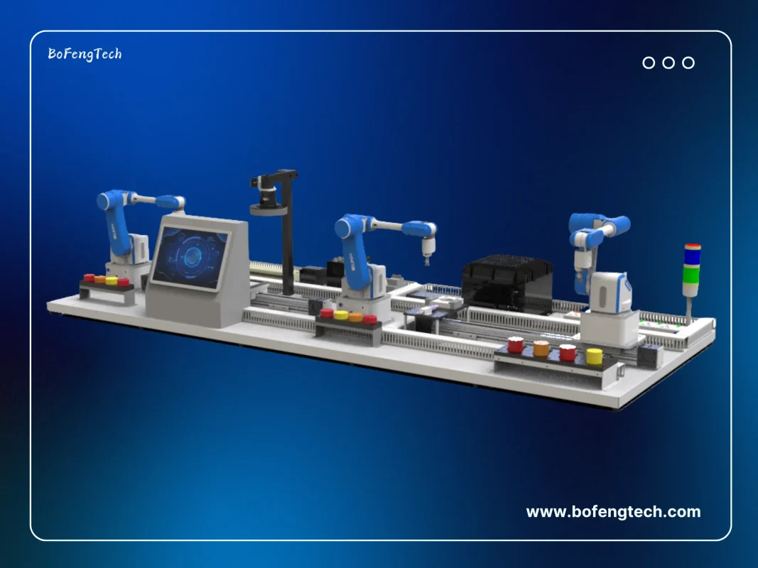 Desktop-Scale Smart Manufacturing Line