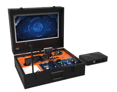 AI robot kit with edge AI computing, vision system, robot arm, and STM32-based motion control for education and training