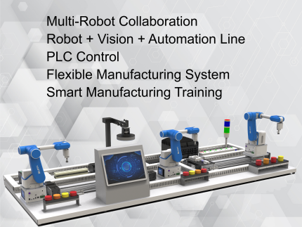 Desktop Multi-Robot Collaborative Training Line